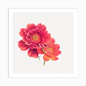 Red Carnations Art Print