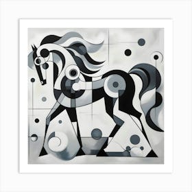 Abstract Horse 6 Art Print