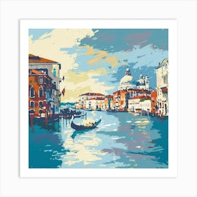 A Venice With Grand Canal Expressive Strokes Ill 1720475032 3 Art Print