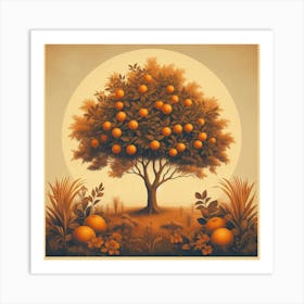 Orange Tree Art Print