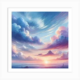 Sunset Clouds 2 Art Print