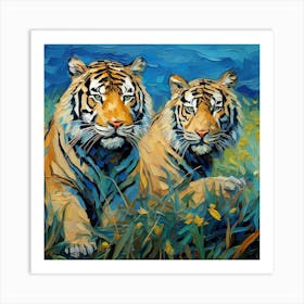 Tiger Couple Art Print