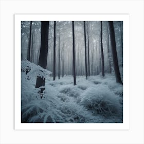 Frosty Forest Art Print