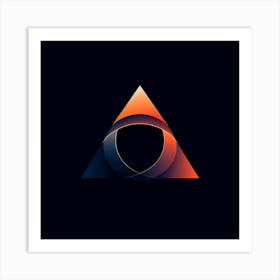 Abstract Triangle Art Print