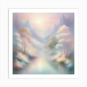 Azure Lake Art Print