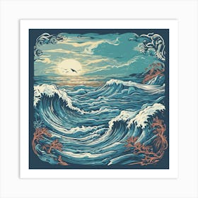 Ocean Waves Art Print