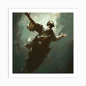 Jesus Ascending Art Print