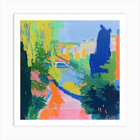 Abstract Park Collection Parc Monceau Paris France 3 Art Print