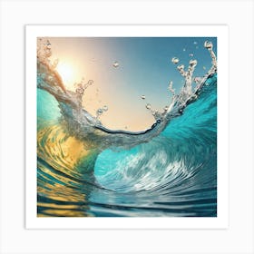 Waves In The Ocean Art Print