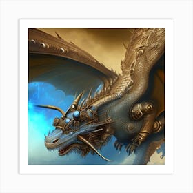 Steampunk Dragon Art Print