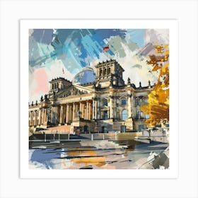 Reichstag Art Print