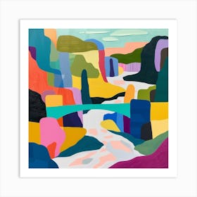 Abstract Park Collection Namsan Park Seoul South Korea 4 Art Print