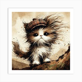 Scottish Kitten Art Print