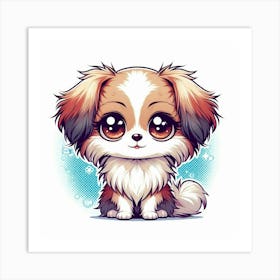 Cute Kawaii Dog Art Print