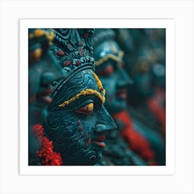 Nepali Hindu Statues Art Print