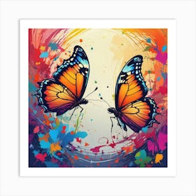 Butterfly Painting 144 Art Print