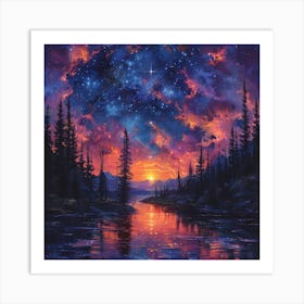 Starry Night 4 Art Print