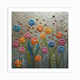 Flowers meadow 4 Art Print