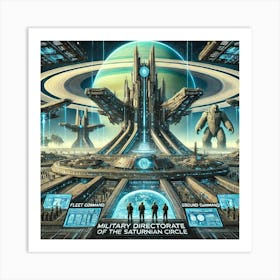 A Highly Detailed Science Fiction Illustration Sho 4 Art Print