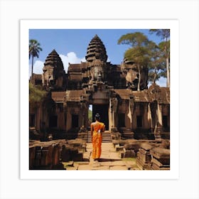 Angkor Wat landscape Art Print