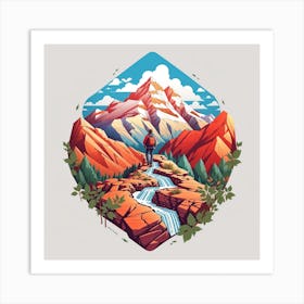 Mountaineering Art Print