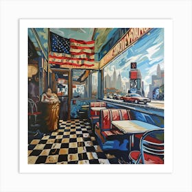 A Usa Oil Painting Illustration 1719926237 4 Art Print