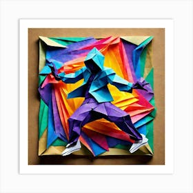 Origami Art 16 Art Print