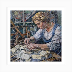 Van Gogh Style: The Lacemaker Series 4 Art Print