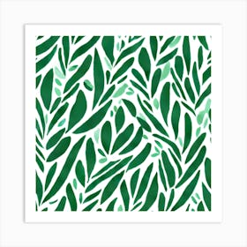 pattern Eucalyptus Leaves Art Print