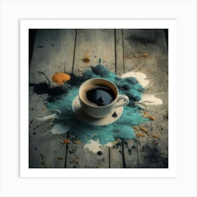 Coffee Splatters 5 Art Print