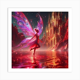 Fairy In The Water Art Print