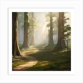 Path In The Woods Art Print