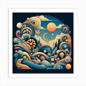 Psychedelic Art Art Print