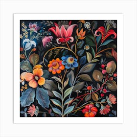 Floral Spotlight (5) Art Print