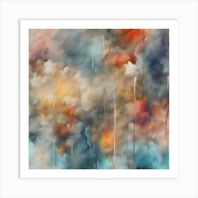 Abstract Clouds Art Print