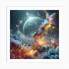 Space Fantasy - Space Stock Videos & Royalty-Free Footage Art Print