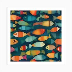 Colorful Fishes 2 Art Print