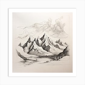 Mountains 2 Art Print