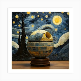 Star Wars Death Star space Art Print