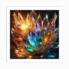 Fire Broken Glass Effect No Background Stunning Something That Even Doesnt Exist Mythical Bei Art Print