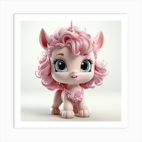 Pink Unicorn 1 Art Print