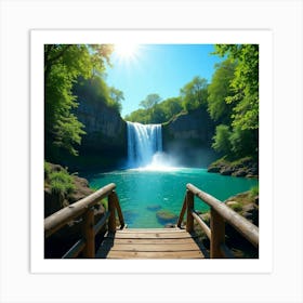 Waterfall 5 Art Print