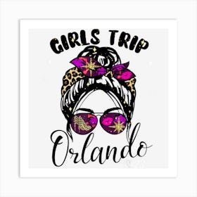 Girls Trip Orlando 2023 Women Weekend Birthday Party Squad Art Print