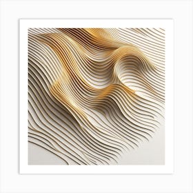 Wavy Lines 1 Art Print