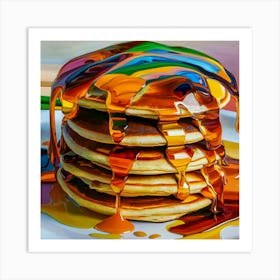 Colorful Pancakes Art Print