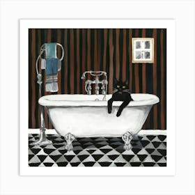 Black Cat On Bathtub Brown Black Bathroom Art Prin Hkv0gu4rrqad1v7n5qrcq Ftsdqh4qqeonk8yctb0 Og Art Print