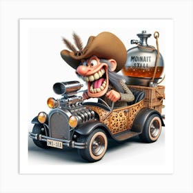 Hillbilly Funny Car 1 Art Print