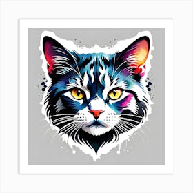 Cat Painting Art Print