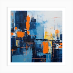 Abstract Cityscape Art Print