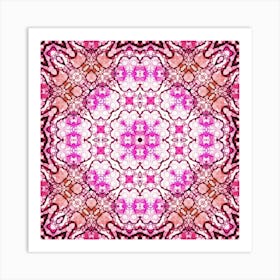 Pink Floral Pattern Art Print